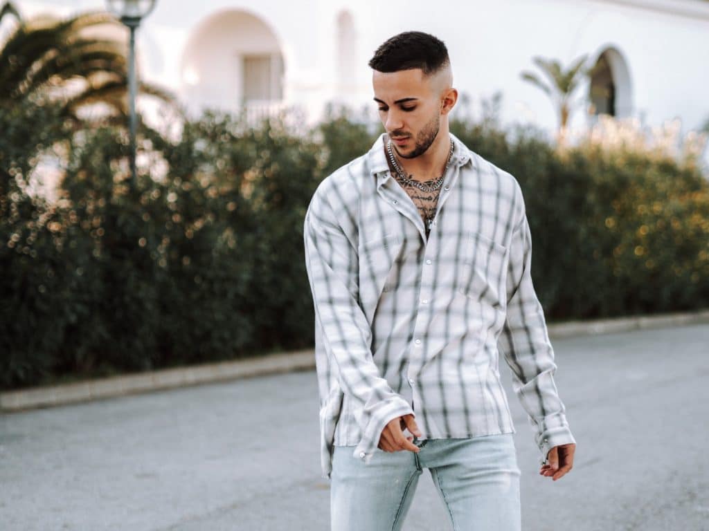 Checked Shirt with Neutral Chinos