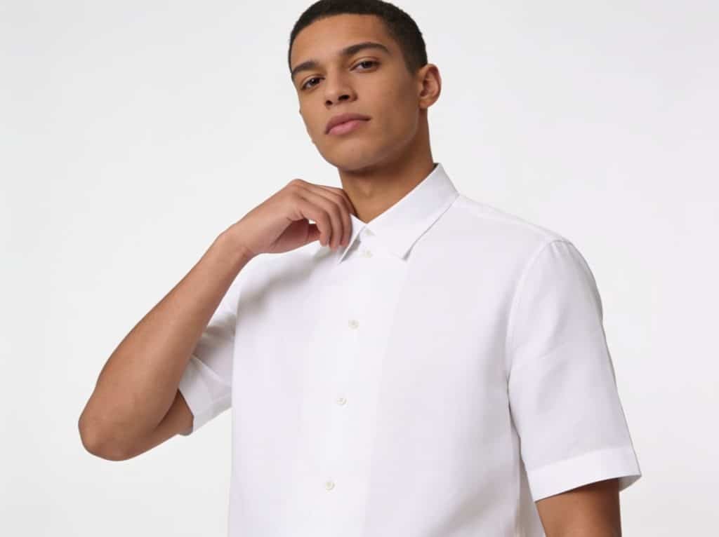 COS Camp-Collar Linen Shirt
