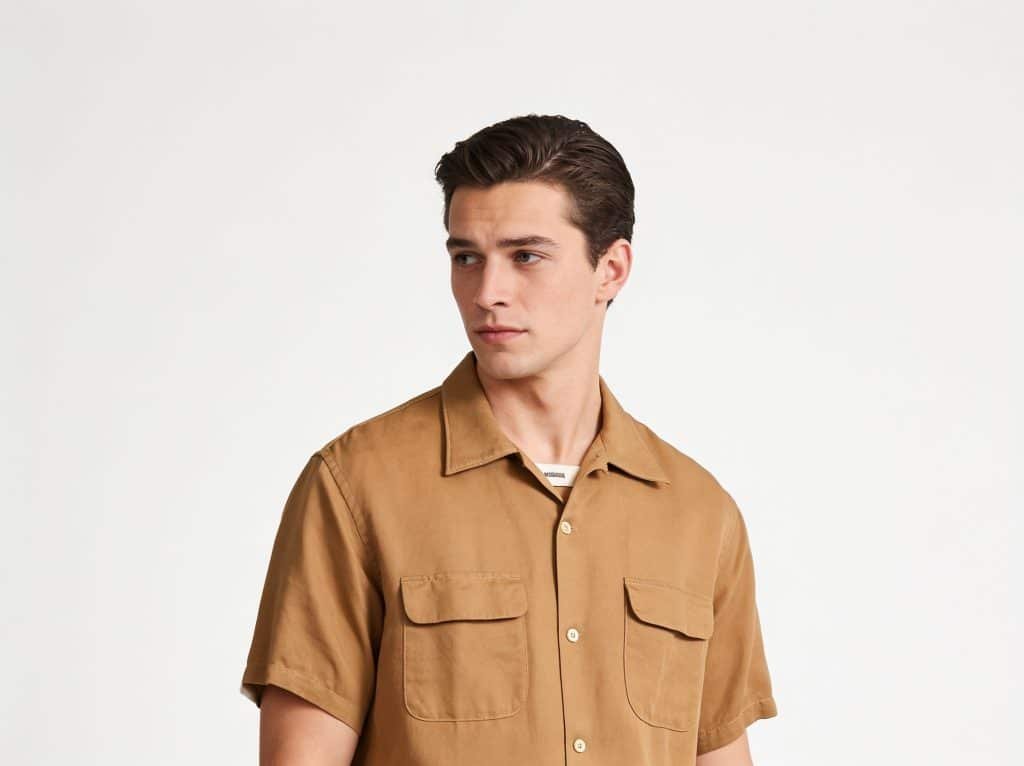 Linen Camp Collar Shirt