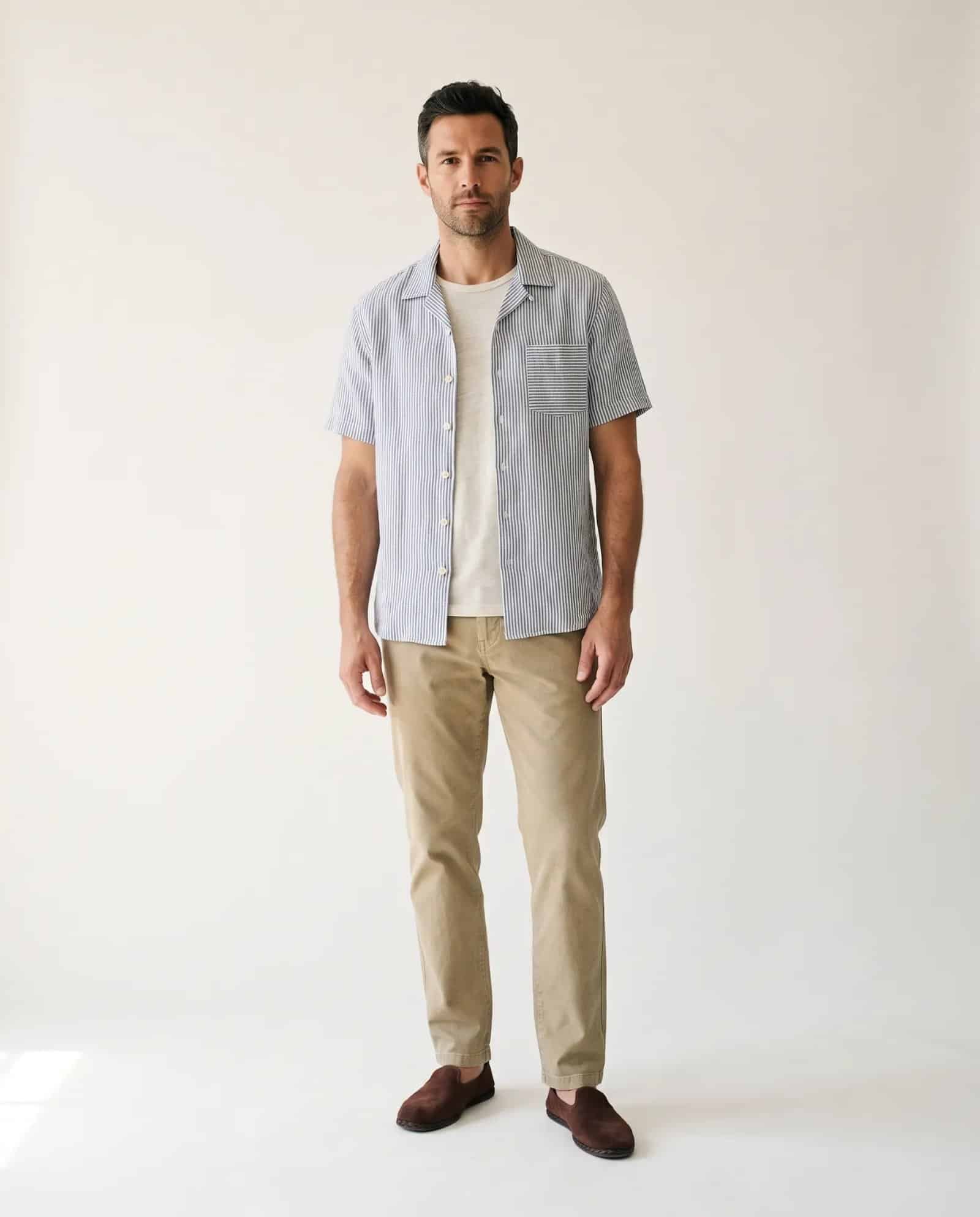 One piece three ways, look 1: open over a tee